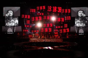 La cantante Katy Perry durante su concierto en el Movistar Arena, a 11 de noviembre de 2025, en Madrid (España). Fuente: EP