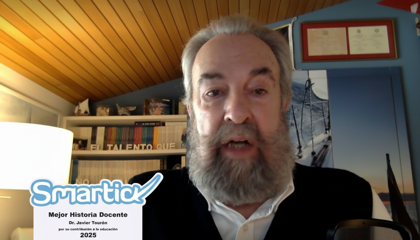 Javier Tourón, referente en Altas Capacidades en España, recibe el Premio Smartick 2025 1 Javier Tourn Premio Smartick Mejor Historia Docente 25