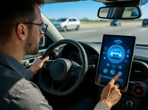 La DGT alerta: el copiloto inteligente ya es una realidad y utiliza IA para mejorar tus viajes copiloto inteligente interfaz coche moderno