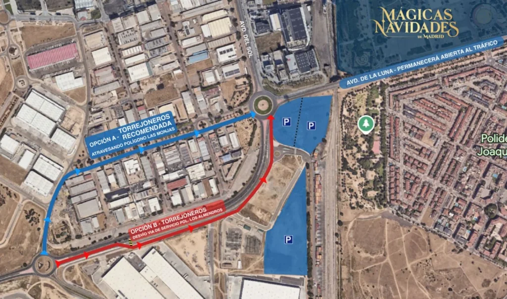 Cambios en la movilidad del municipio ante las Mágicas Navidades