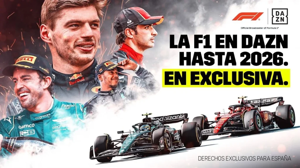 La exclusividad de la Fórmula 1 en España es de DAZN F1