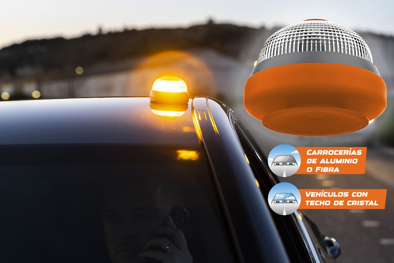Hero Driver LED, la baliza V16 conectada que será obligatoria en todos los vehículos desde 2026 1 luz emergencia v16 conectada geolocalizada ventosahero driver 2025 5