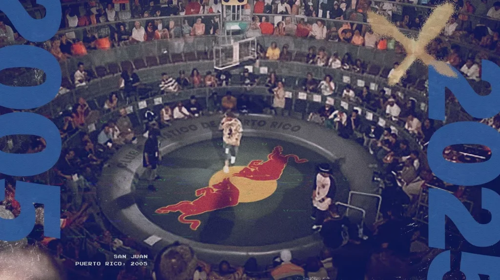 Imagen promocional de Red Bull: Nueva Historia que muestra una batalla de 2005