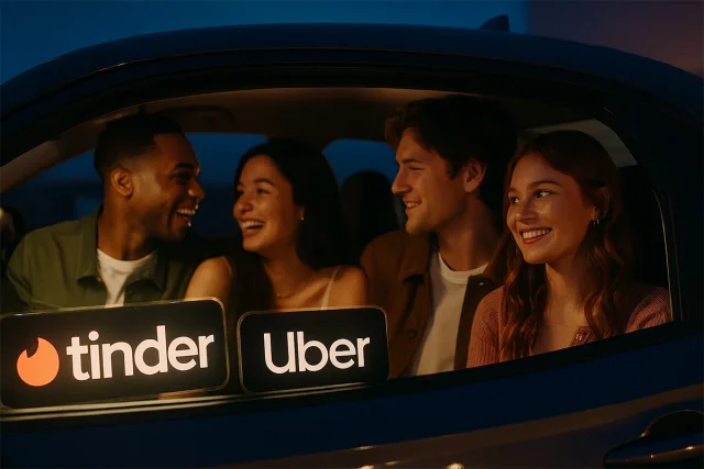 Tinder y Uber unen fuerzas para que vivas la experiencia de citas dobles en coche