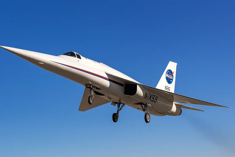 Histórico primer vuelo del avión supersónico silencioso X-59 de la NASA