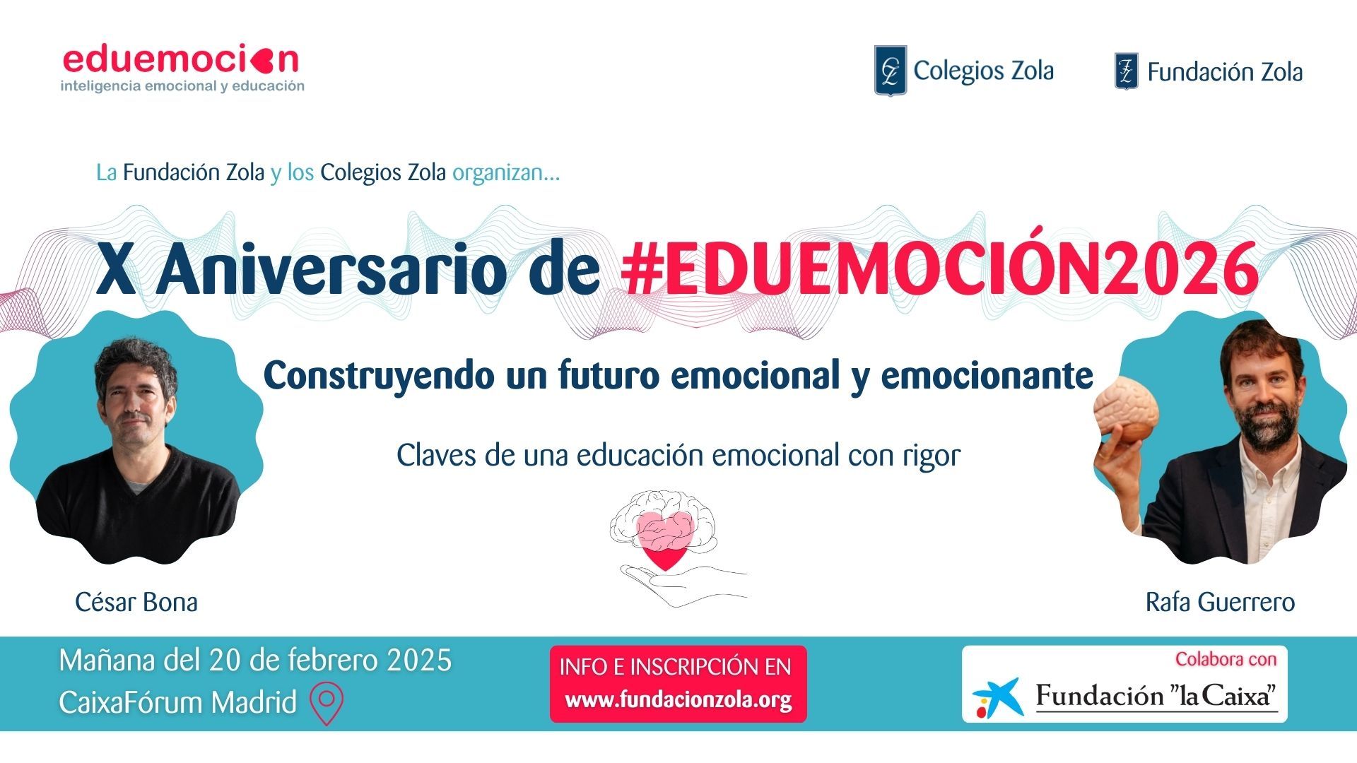 Rafa Guerrero y César Bona abordarán en Eduemoción 2026 cómo educar emocionalmente más allá de las modas 1 2026 PancartasHorizonales Eduemocion 11