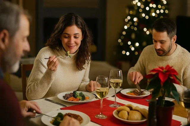 Come antes de la cena navideña: el truco de nutricionistas que evita engordar 2 kilos