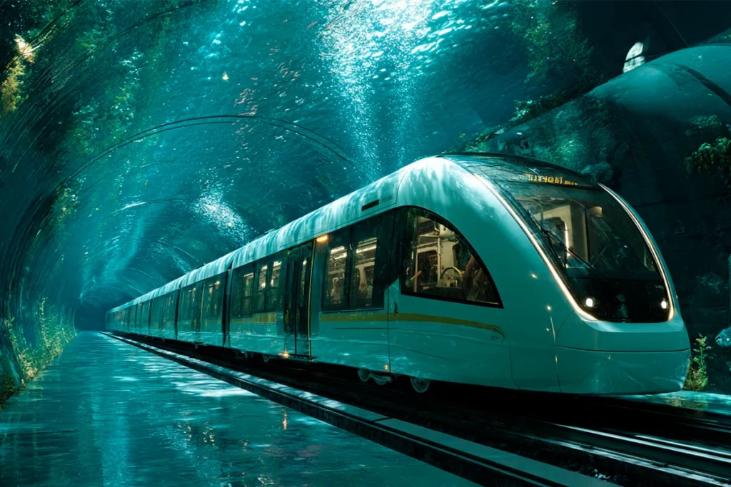 China sorprende al mundo con un tren submarino de alta velocidad: Los viajes que duraban horas ahora tardan minutos 4 El nuevo tren submarino chino reduce drásticamente los tiempos de viaje y desafía la ingeniería moderna