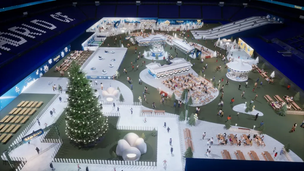 El derbi madrileño de la Navidad: Madrid On Ice vs. Mavidad Bernabéu 3 El pueblo navideño de Mavidad Bernabéu