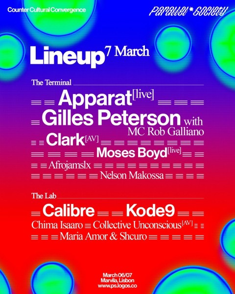 Parallel Society revela cartel para Lisboa 2026: una mezcla de géneros de pioneros culturales y tecnológicos 1 Imagen4