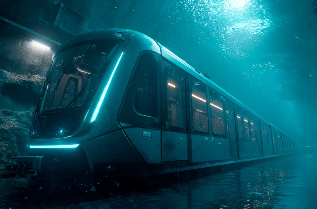 China sorprende al mundo con un tren submarino de alta velocidad: Los viajes que duraban horas ahora tardan minutos 3 Megainfraestructura en China_ así funciona el tren submarino más rápido del planeta