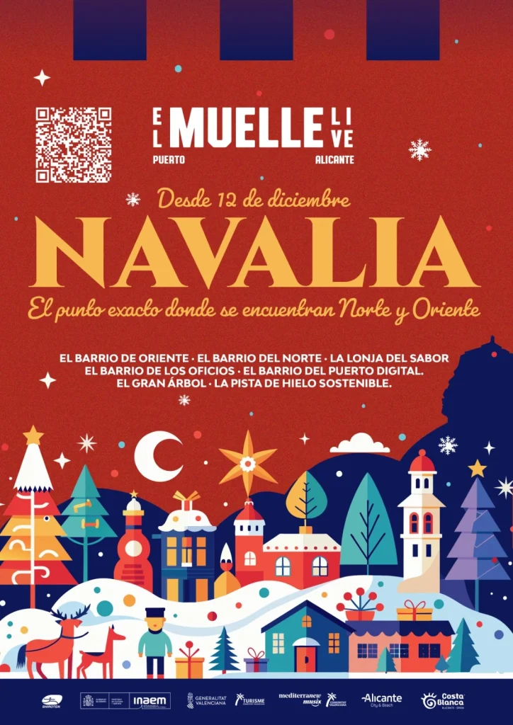 Navalia, el pueblo navideño inmersivo que aparece en Alicante 1 Cartel de Navalia