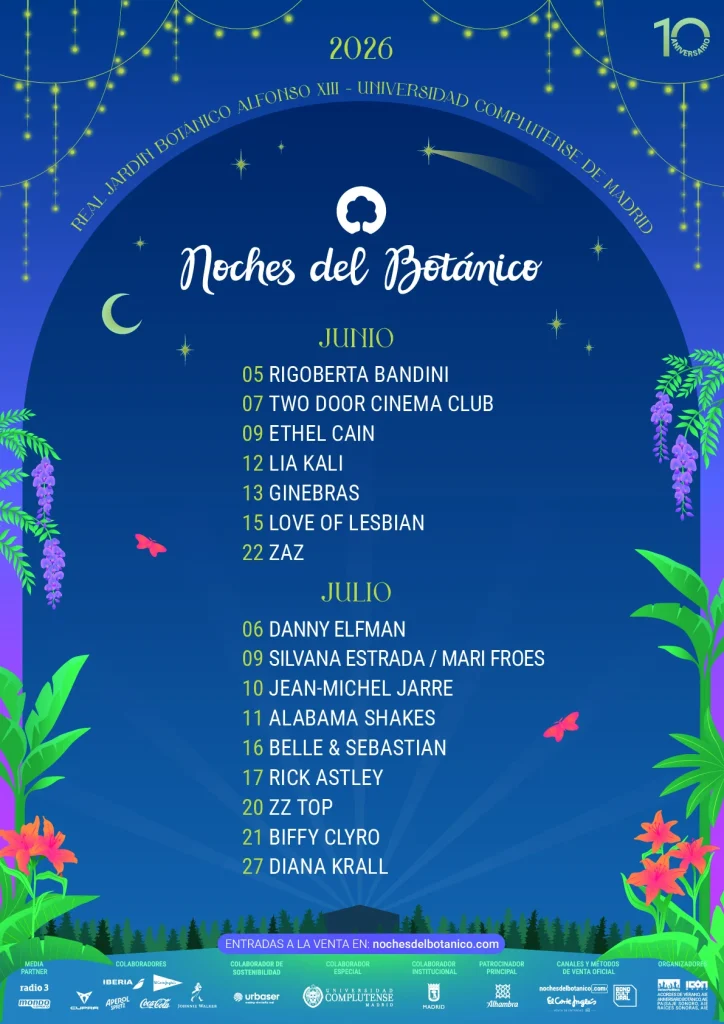 Noches del Botánico celebrará su décima edición con ZZ Top, Rigoberta Bandini y Ethel Cain 1 Primer avance Noches del Botanico