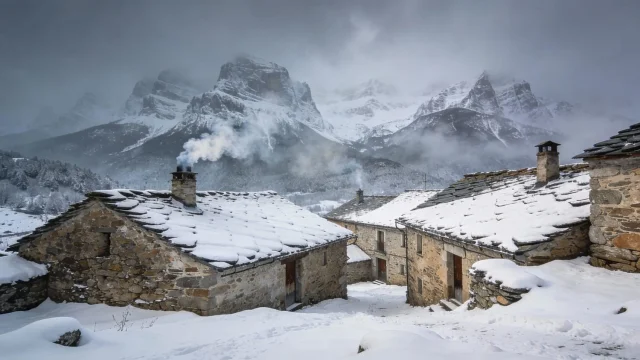 Prioro bajo la nieve: el pueblo leonés con paisajes tan gélidos como encantadores
