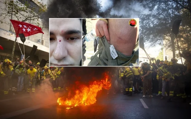 Los bomberos forestales, agredidos y gaseados por la Policía tras 150 días de huelga: "TRAGSA ha cruzado todos los límites"