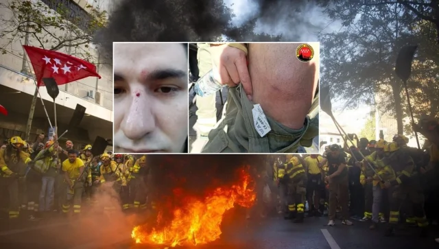 Los bomberos forestales, agredidos y gaseados por la Policía tras 150 días de huelga: "TRAGSA ha cruzado todos los límites"