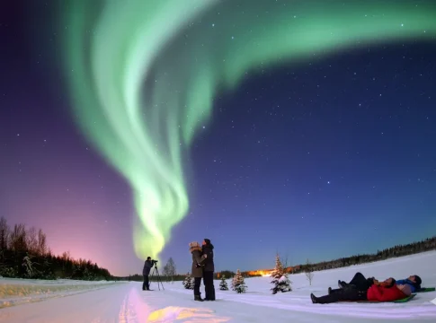 Luces boreales desde Canarias: el truco del Teide en enero claro Luces boreales desde Canarias: el truco del Teide en enero claro