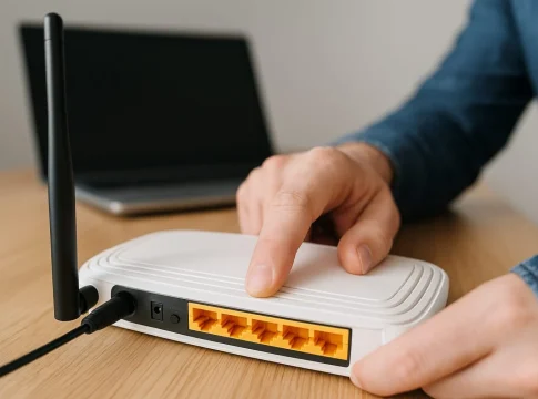 El técnico de Movistar no te lo dirá: toca este botón trasero del router y tu WiFi volará en la habitación del fondo El técnico de Movistar no te lo dirá: toca este botón trasero del router y tu WiFi volará en la habitación del fondo