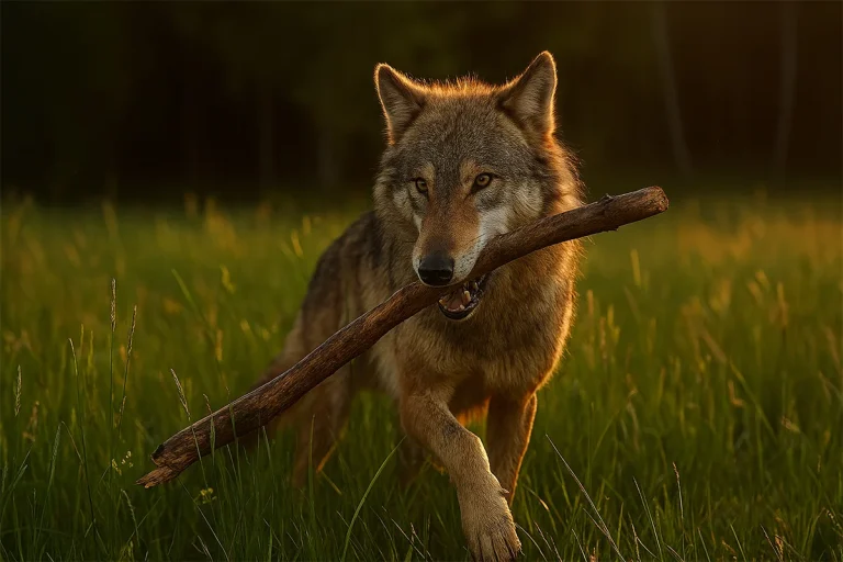 El vídeo que nadie esperaba: lobos cazando con herramientas como si fueran humanos