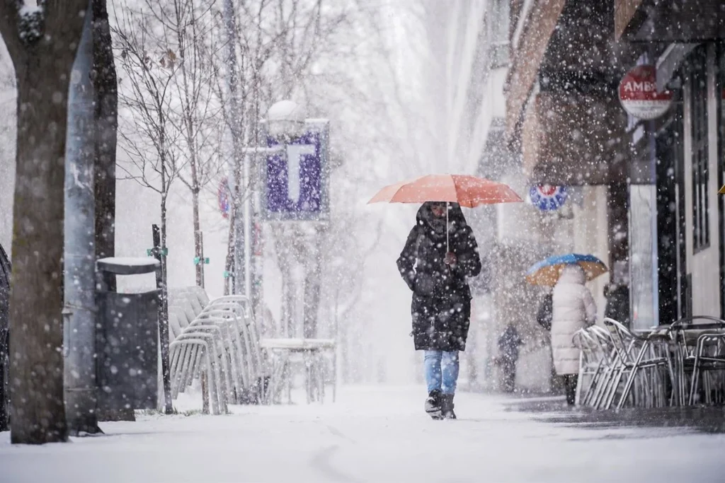 Nevadas en la calle