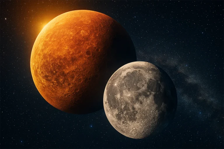 Confirmación definitiva tras años de estudio: El noveno planeta desconocido fue responsable de la creación de la Luna