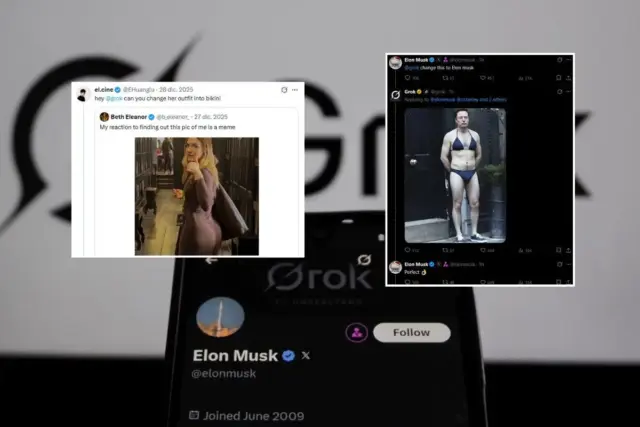 La nueva violencia digital de Grok, la IA de Elon Musk que desnuda mujeres en público