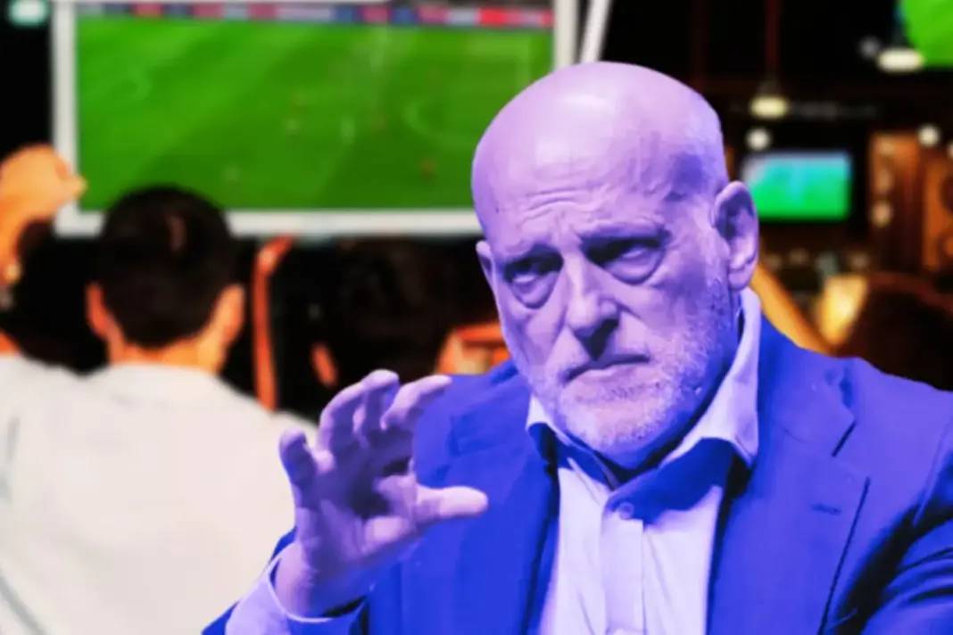 Javier Tebas LaLiga bares piratería Javier Tebas y LaLiga persiguen la piratería en los bares