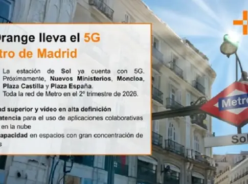 MasOrange y el 5G en el Metro de Madrid. Fuente: MasOrange