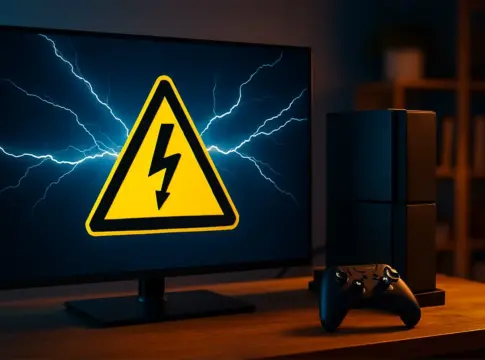 Apagones y picos de tensión: guía para proteger tu Smart TV y consola de daños irreparables Apagones proteccion smart tv con consola iluminada