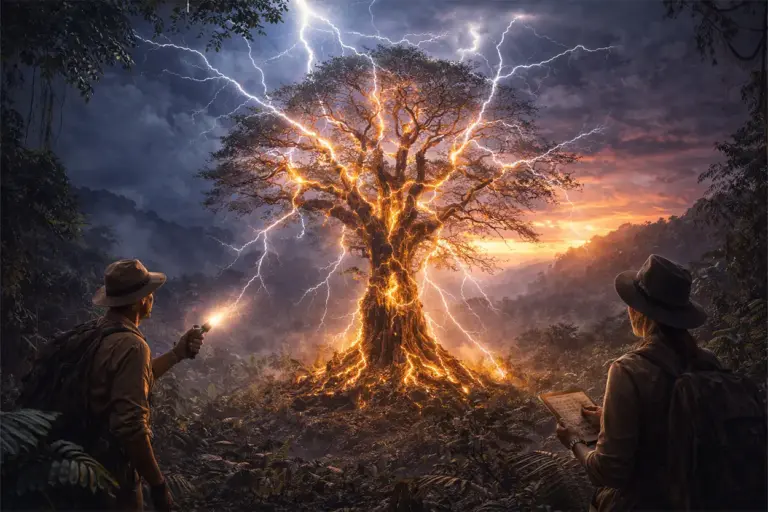 El árbol eléctrico de Panamá: la especie que usa rayos para vivir más años