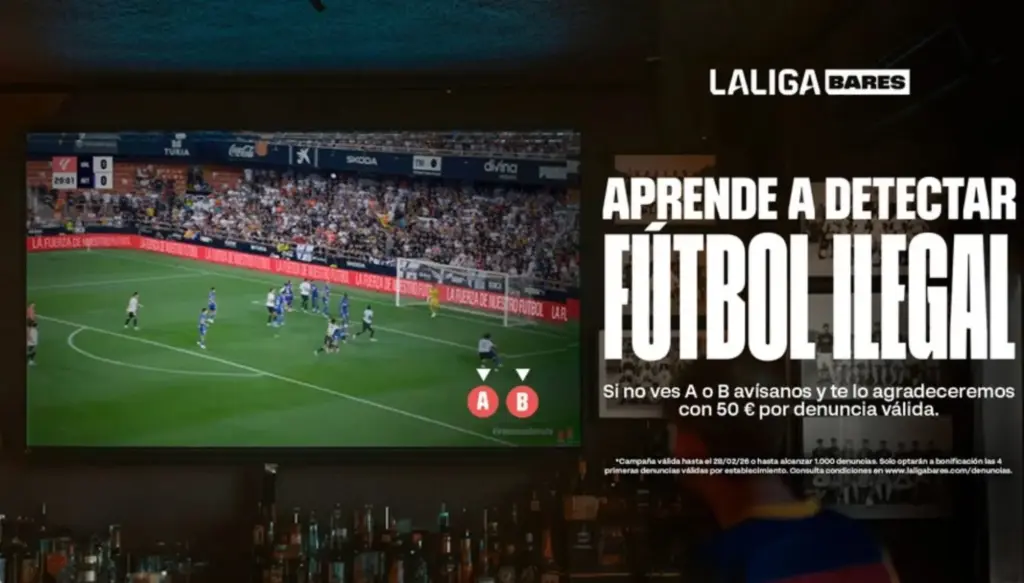 La campaña de LaLiga contra la piratería en los bares
