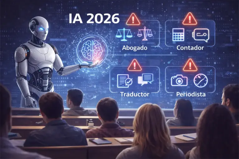 Carreras universitarias con riesgo en 2026: las profesiones que la IA desaconseja estudiar hoy en día