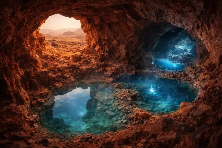 Hallazgo histórico en Marte: descubren 8 cuevas con agua que podrían albergar pruebas de vida