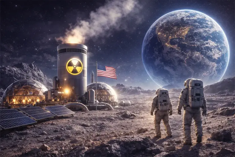 Energía nuclear lunar: Estados Unidos instalará una planta en la Luna para buscar sustancias raras