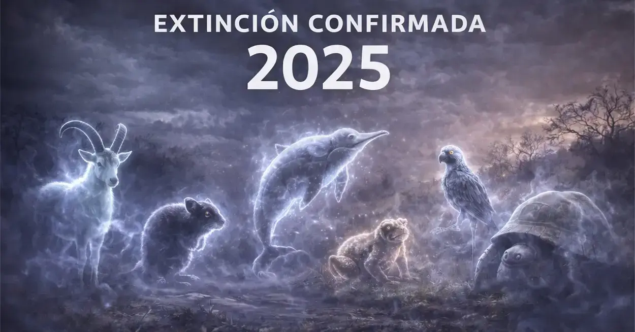 Extinción confirmada de especies animales desaparecidas en 2025