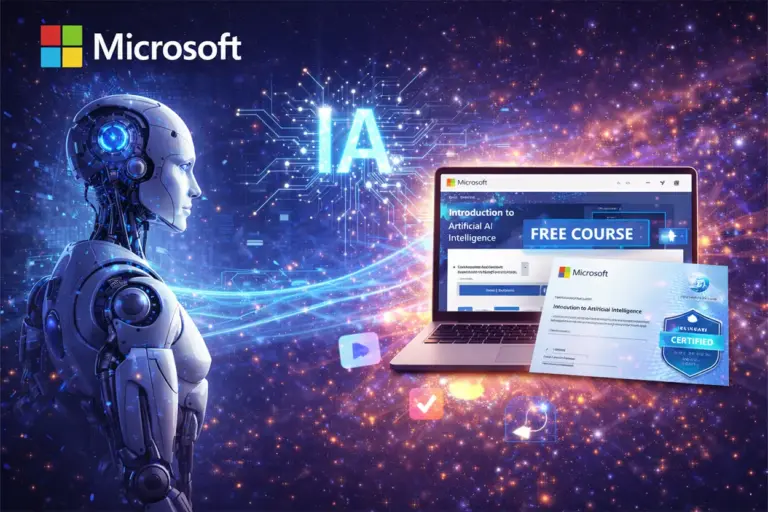 Formación oficial en IA: Microsoft lanza cursos 100% online, gratuitos y con credencial certificada