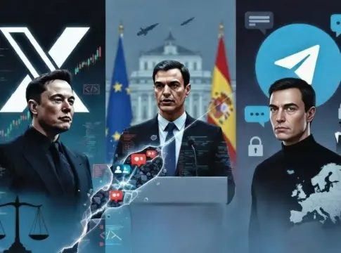 Elon Musk, Pedro Sánchez y Pável Dúrov Elon Musk, Pedro Sánchez y Pável Dúrov