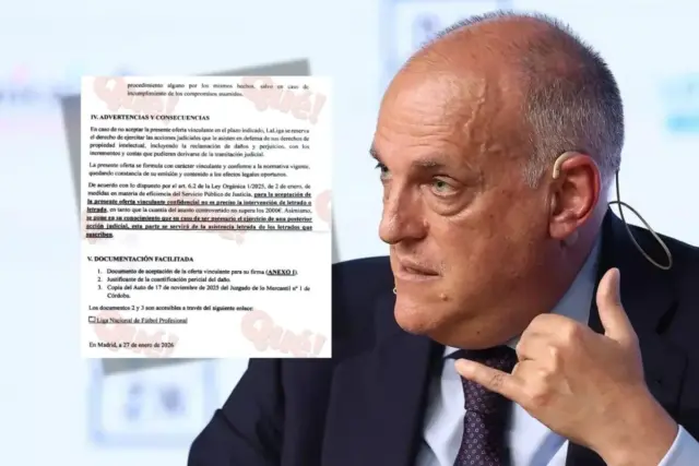 Tebas ahora pide dinero en cartas de LaLiga en tu buzón pese a que no tiene derecho a hacerlo