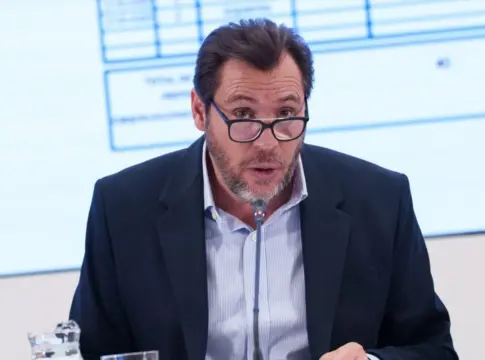 Óscar Puente ministro de Transportes El ministro de Transportes y Movilidad Sostenible, Óscar Puente, atiende a los medios en una rueda de prensa, en la sede del Ministerio de Transportes, a 23 de enero de 2026
