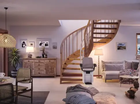 Silla salvaescaleras. Fuente: Agencias. Silla salvaescaleras. Fuente: Agencias.