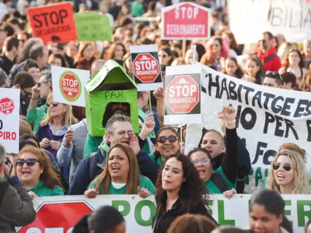 Movilización por la reactivación de 70.000 desahucios: "No es culpa de los pensionistas"