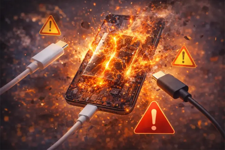 El tipo de cable USB-C que usas puede hacer estallar la batería de tu smartphone