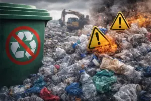 Plásticos mezclados reciclaje imposible