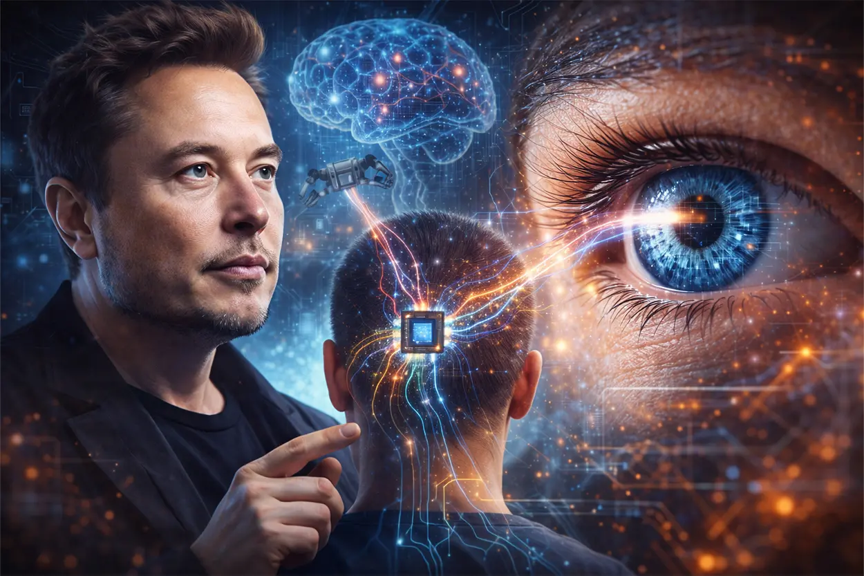 Neuralink y la ceguera: el ambicioso plan de Elon Musk para devolver la visión con el chip Blindsight Neuralink Blindsight chip visión cerebral