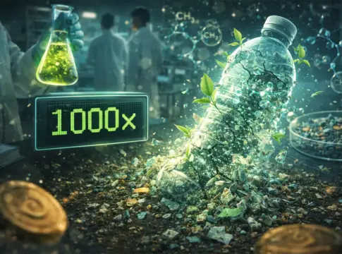 Plástico programado: crean un material que se descompone 1.000 veces más rápido que el normal plástico programado descomposición acelerada botella laboratorio científico