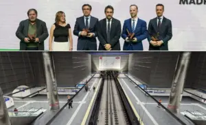 La prolongación de la Línea 3 de Metro de Madrid, ejecutada por Azvi, reconocida como Mejor Obra por Caminos Madrid