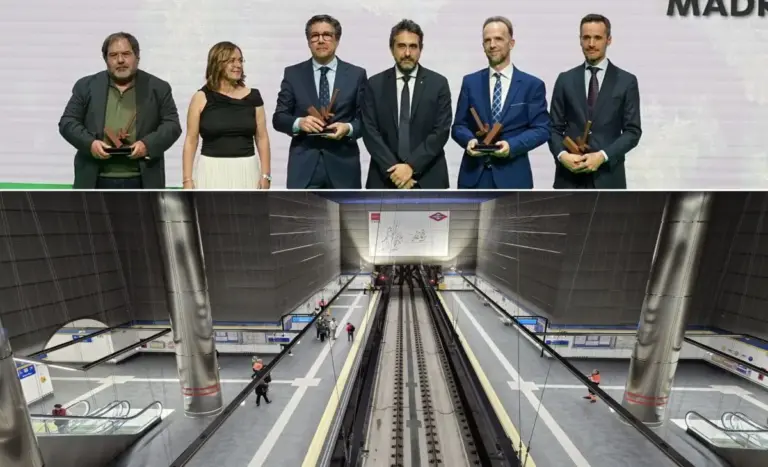 La prolongación de la Línea 3 de Metro de Madrid, ejecutada por Azvi, reconocida como Mejor Obra por Caminos Madrid