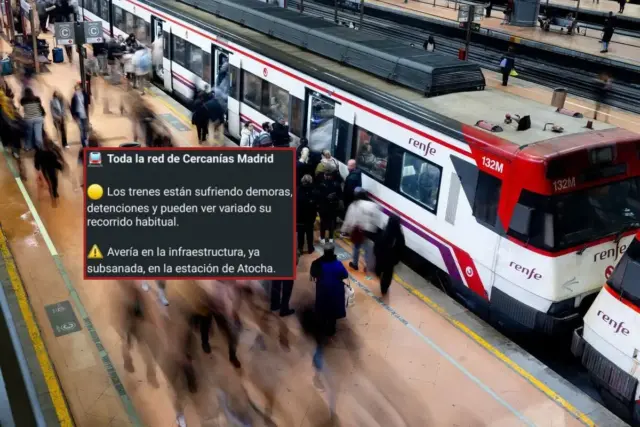 Cercanías solo ha estado libre de problemas 4 días de los últimos 84: 2026 registra más de 350 incidencias