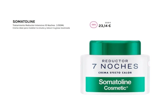 El duelo comercial frente al gigante Somatoline