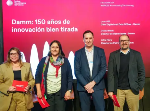 MWC ha acogido este lunes en Fira de Barcelona Gran Via el encuentro 'Damm,150 años de innovación bien tirada' MWC ha acogido este lunes en Fira de Barcelona Gran Via el encuentro 'Damm,150 años de innovación bien tirada'